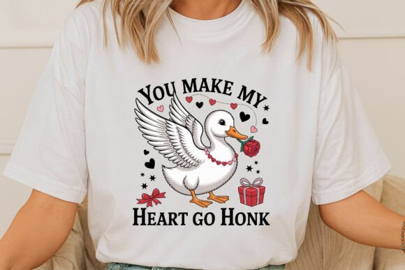 Adorable Duck Expressing Love: A Whimsical Design Asset
