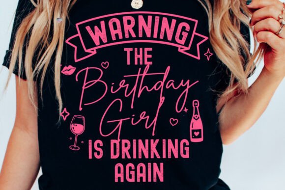 Birthday Girl Drinking PNG: Festive Designs for Your Projects