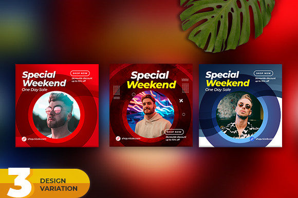 Fashion Sale Social Media Post Bundle: Design Assets