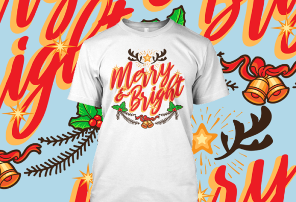 Merry Bright: A Festive Typography Design for Your Projects