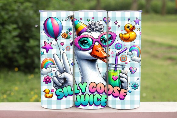 Silly Goose Juice: A Fun PNG Tumbler Wrap for Crafters