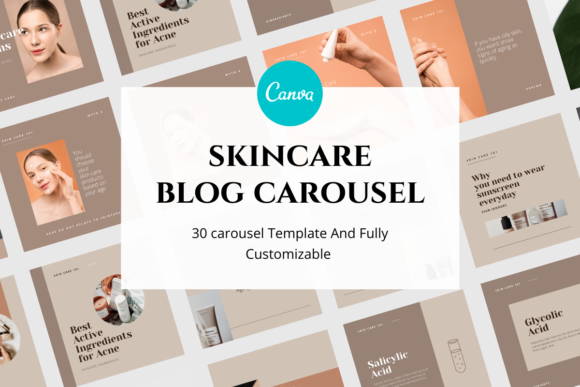 Skincare Carousel Canva Template: Your Visual Branding Kit