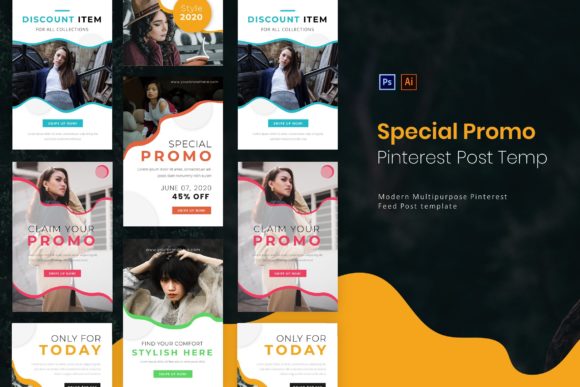 Special Promo Pinterest Post Template: Elegant Design