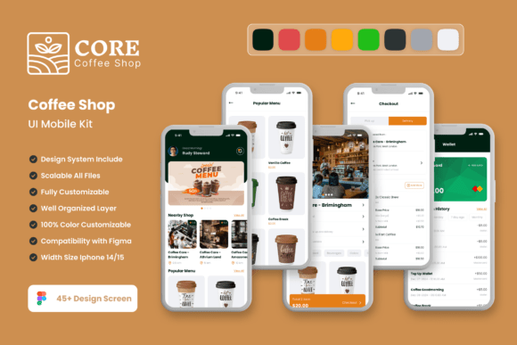 Streamline Your Coffee App Design with This UI Kit