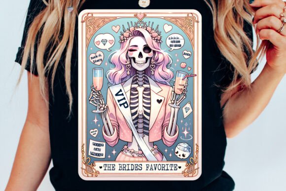 The Bride's Favorite Tarot Card PNG: A Pastel Goth Celebration